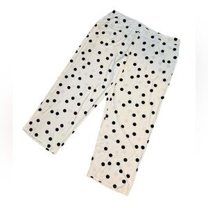 Soma Pajama Bottoms - Black Polka Dots on White PJ pants